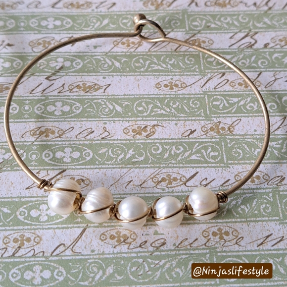 Gold and Bronze Mixed Bracelet/Bangle Bundle - Picture 10 of 11